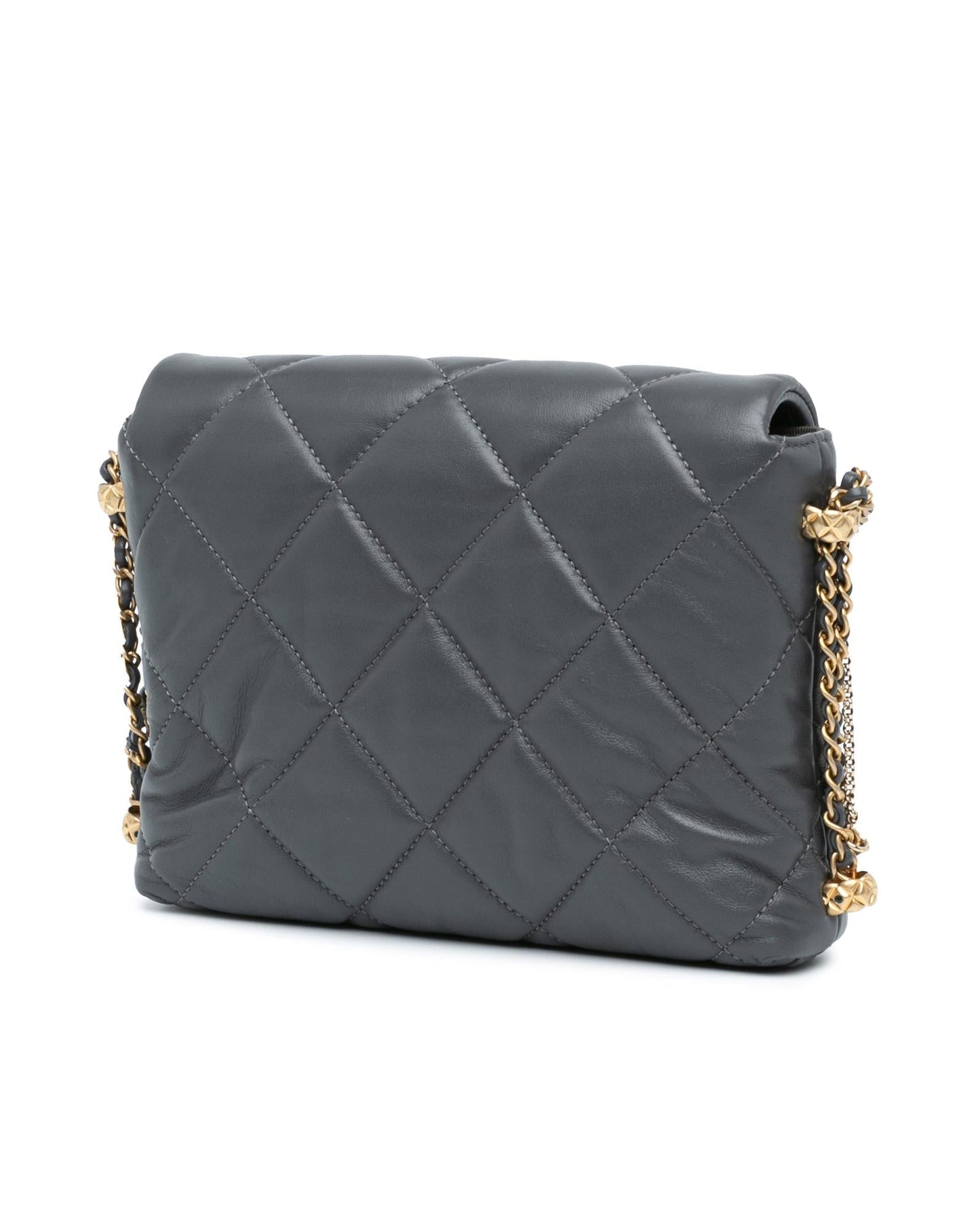 Mini Quilted Lambskin Crossbody Bag with Chain Straps and CC Turn-Lock