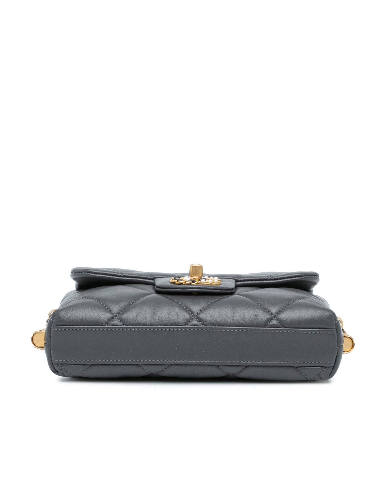 Mini Quilted Lambskin Crossbody Bag with Chain Straps and CC Turn-Lock