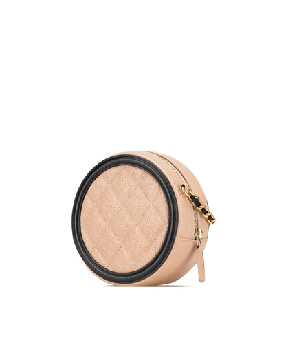 Caviar Quilted Leather Crossbody Bag with Chain Strap