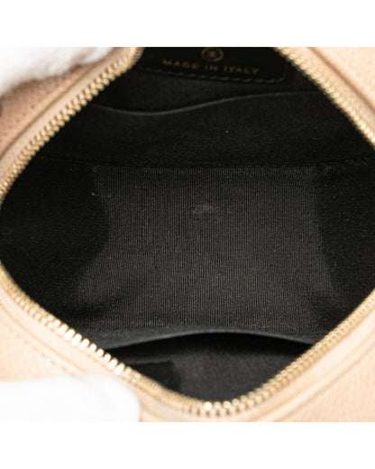 Caviar Quilted Leather Crossbody Bag with Chain Strap