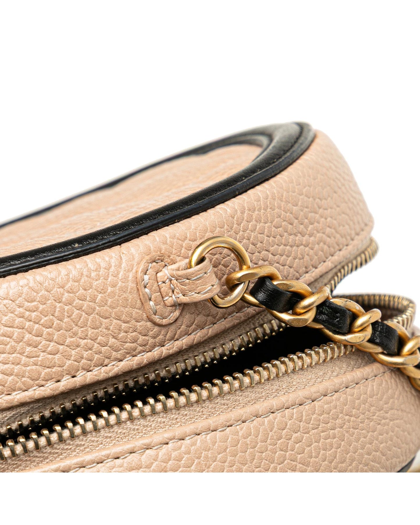 Caviar Quilted Leather Crossbody Bag with Chain Strap