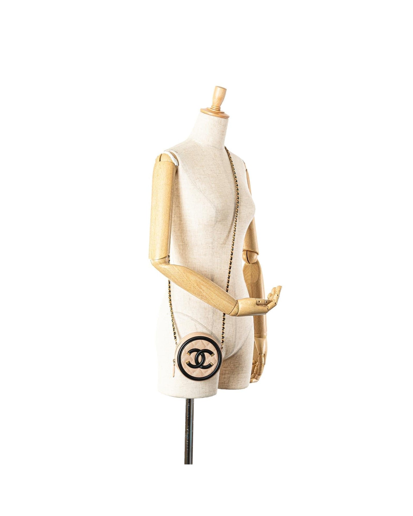 Caviar Quilted Leather Crossbody Bag with Chain Strap