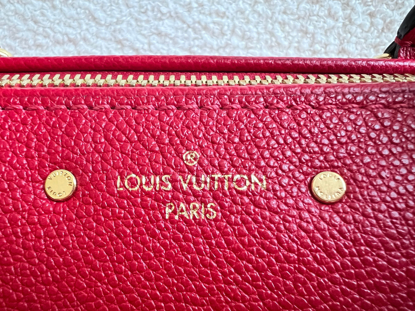 Louis Vuitton Speedy 25 Red Empreinte (RRP £1,840)