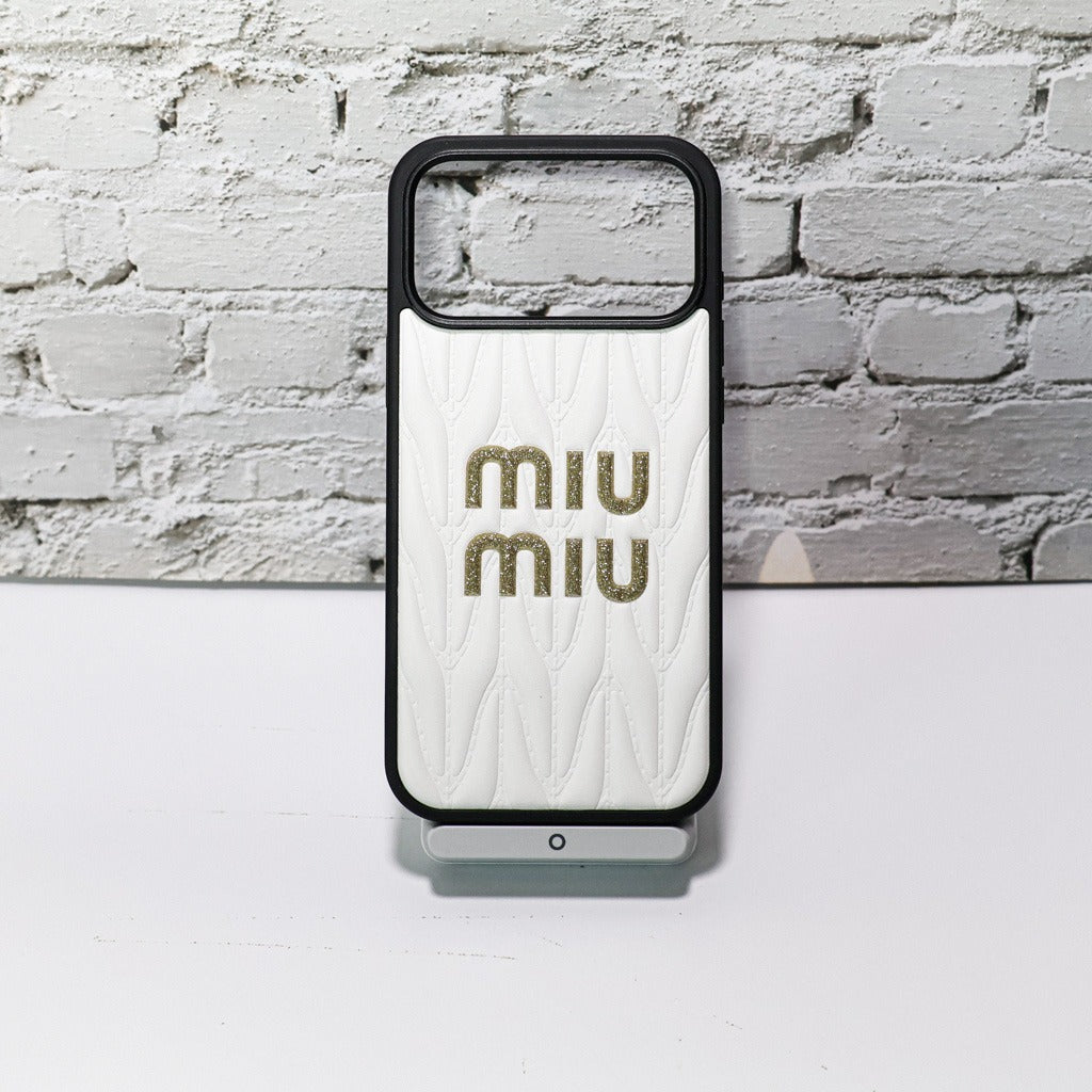 MM 3 Color Soft Leather Quilted iPhone Case