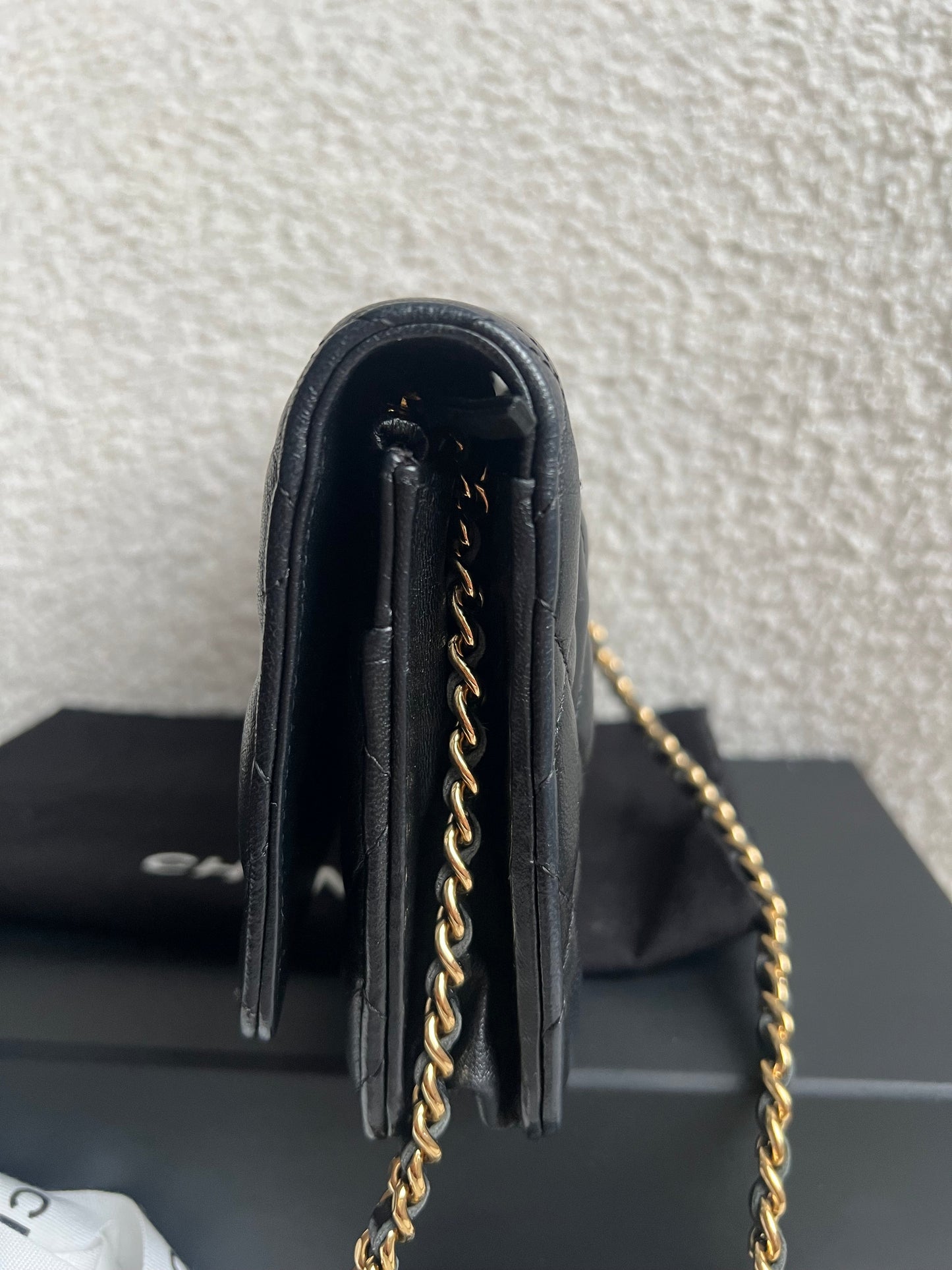Chanel Wallet on Chain in Black Lambskin Gold Hardware (RRP £2,930)