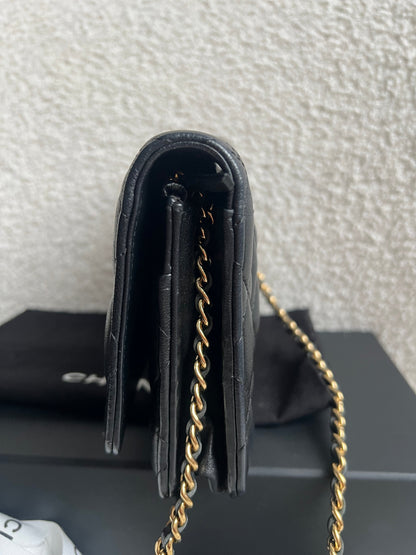 Chanel Wallet on Chain in Black Lambskin Gold Hardware (RRP £2,930)