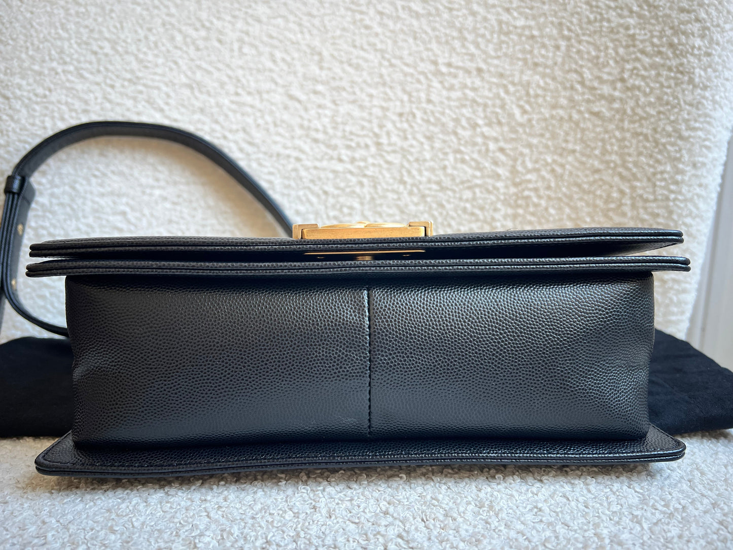 Chanel Black Caviar Medium Boy Bag (RRP £5800)