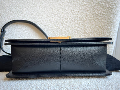 Chanel Black Caviar Medium Boy Bag (RRP £5800)