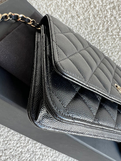 Chanel Black Caviar Wallet on Chain (RRP £2,930)