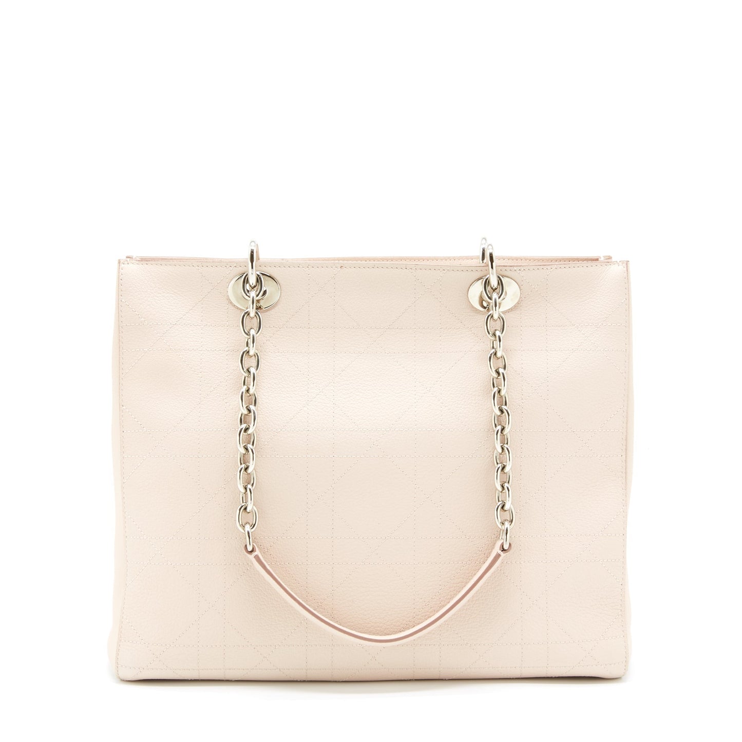 Dior Lady Dior Tote Purse Calfskin Light Beige