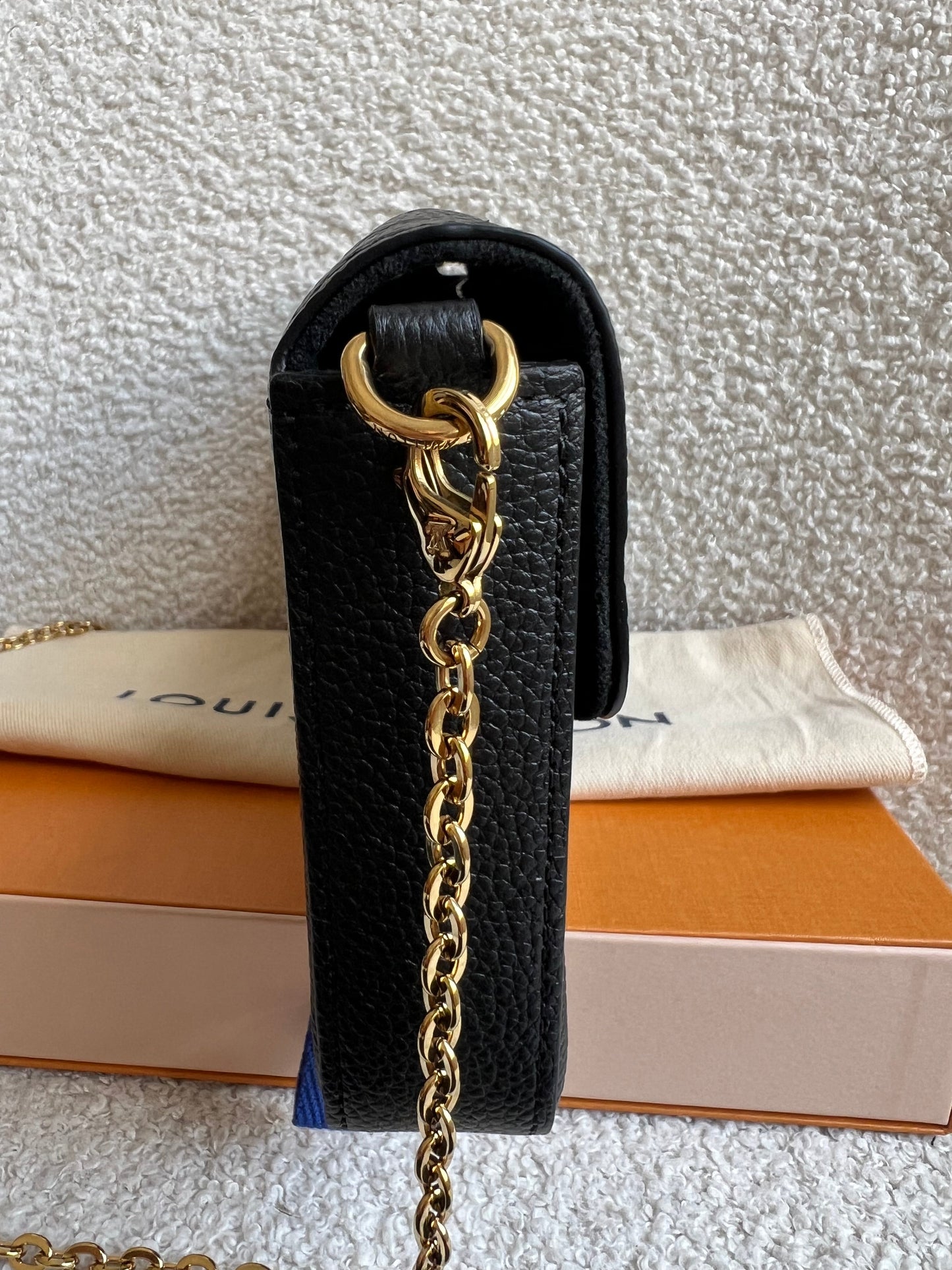 Louis Vuitton Felicie Pochette Black Empreinte Monogram (RRP £1230)