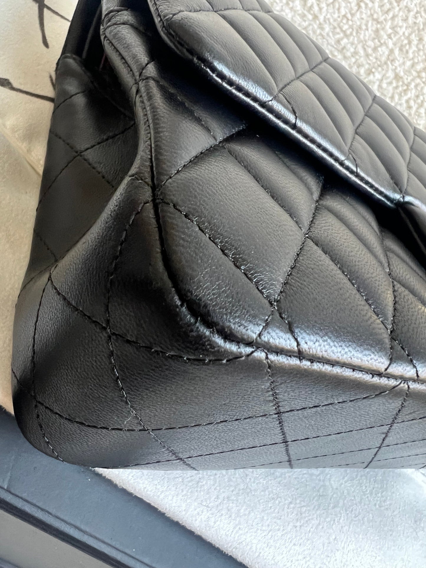 Chanel Medium Classic Flap in Black Lambskin Gold hardware (RRP £9090)