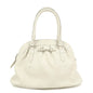 Christian Dior Leather Shoulder Bag Hand Bag White 10-Ru-0037
