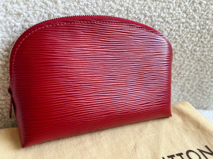 Louis Vuitton Cosmetic Pouch PM Red Epi