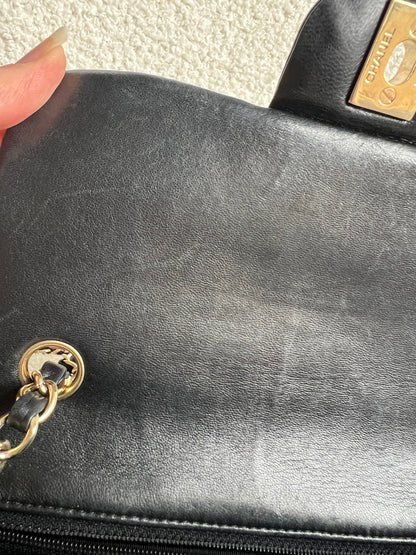 Chanel Mini Rectangular Classic Flap in Black Lambskin (RRP £4,390)
