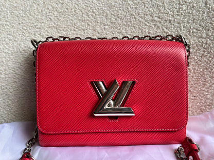 Louis Vuitton Coquelicot Twist MM Shoulder Bag (RRP £3450)