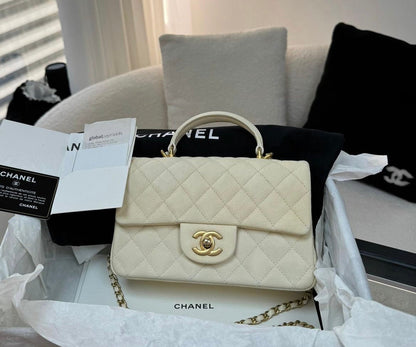 Chanel Luxury Caviar Gold Handbag