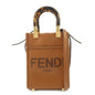 FENDI Sunshine Leather Shopper Small 2Way Bag Shoulder Bag 8BS051