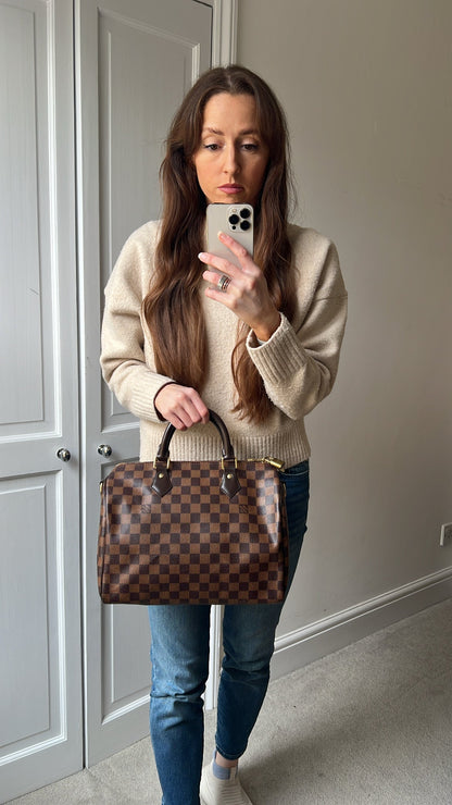 Louis Vuitton Speedy Bandouliere 30 Damier Ebene (RRP £1490)