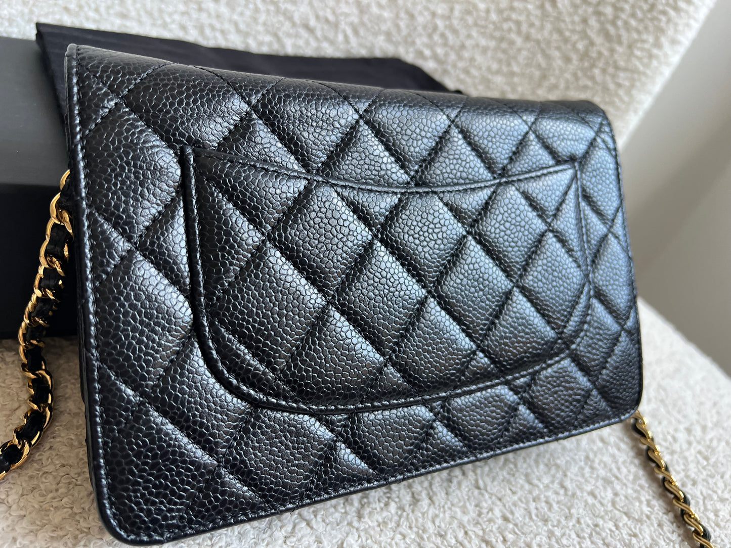 Chanel Black Caviar Wallet on Chain (RRP £2,930)
