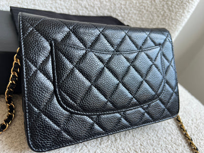 Chanel Black Caviar Wallet on Chain (RRP £2,930)