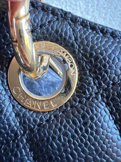 Chanel Black Caviar Grand Shopper Tote Gold Hardware (GST)