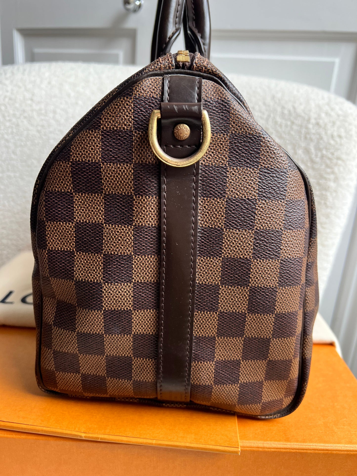 Louis Vuitton Speedy Bandouliere 30 Damier Ebene (RRP £1490)