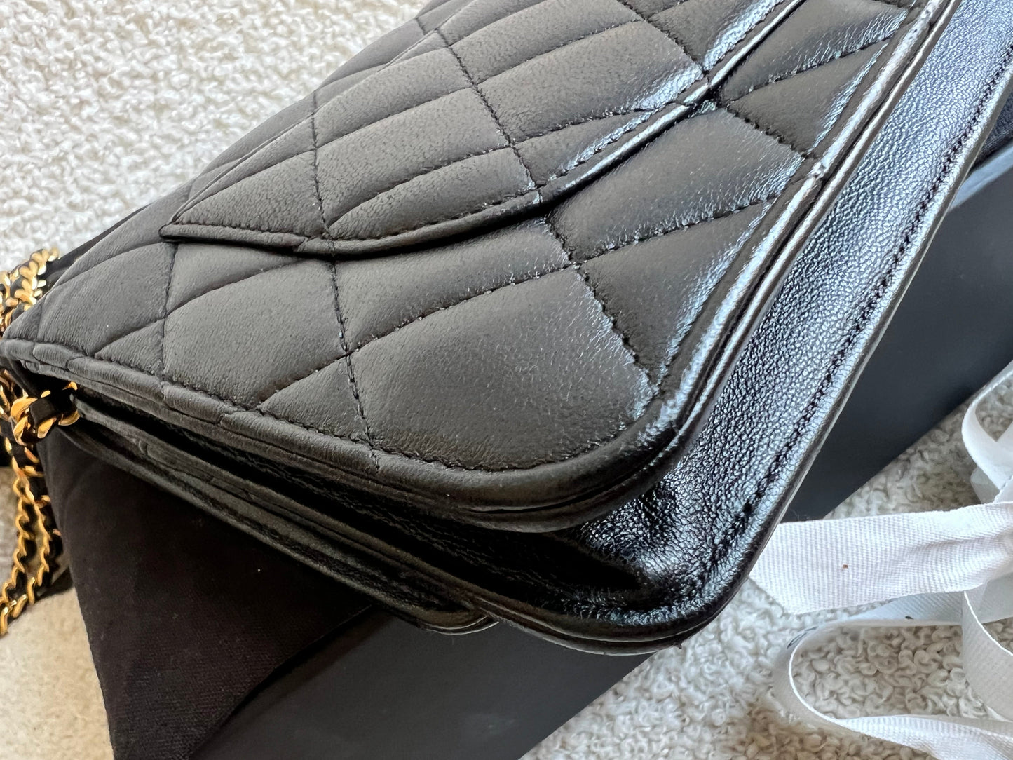 Chanel Wallet on Chain in Black Lambskin Gold Hardware (RRP £2,930)