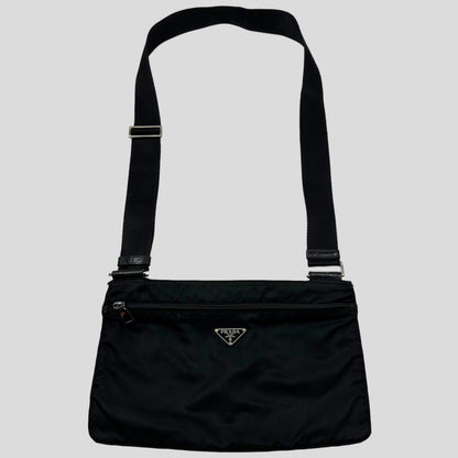 Prada Milano 00’s Nylon Rectangle Crossbody Bag