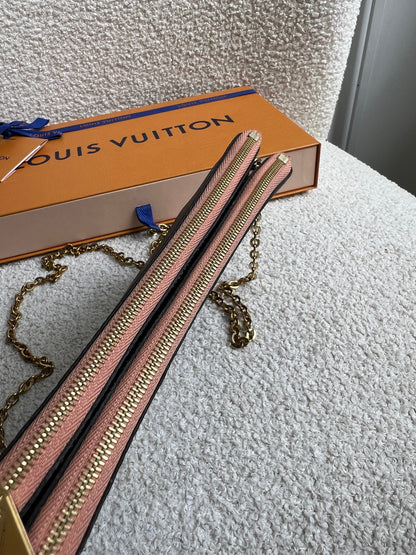 Louis Vuitton “LV” Double Pochette Damier Ebene