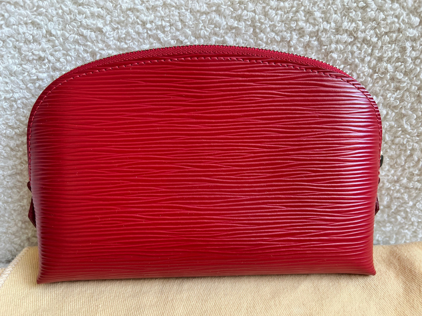 Louis Vuitton Cosmetic Pouch PM Red Epi