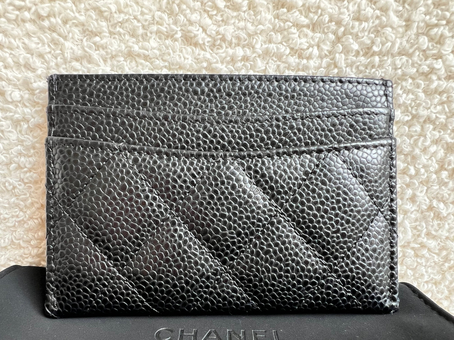 Chanel Black Caviar Card Holder with Gold Hardware (RRP £420)