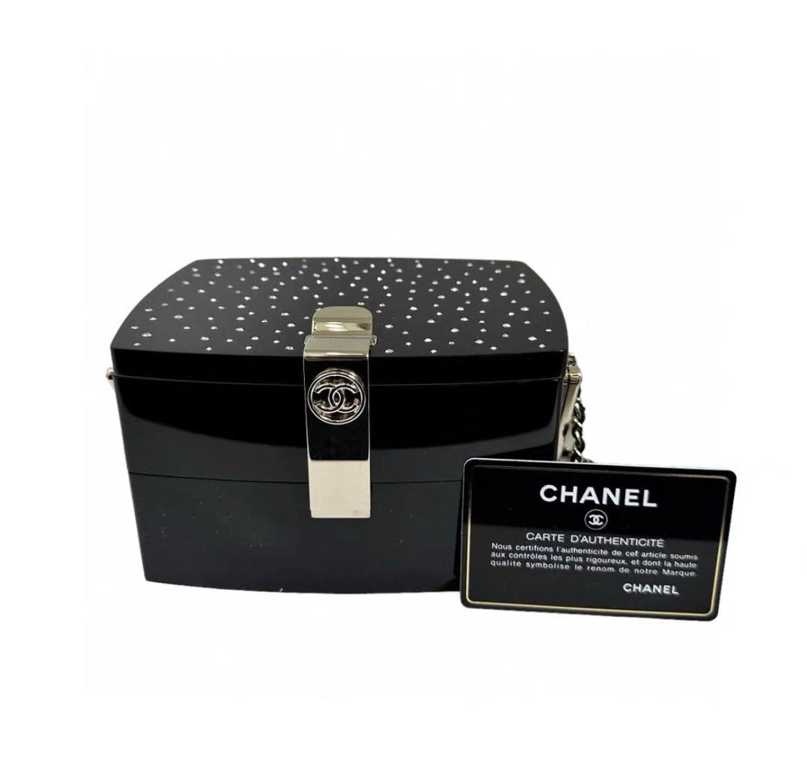 Chanel Luxury Leather Black Handbag Leather