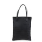 FENDI Zucchino Canvas Leather Tote Bag Hand Bag Black 8BH050