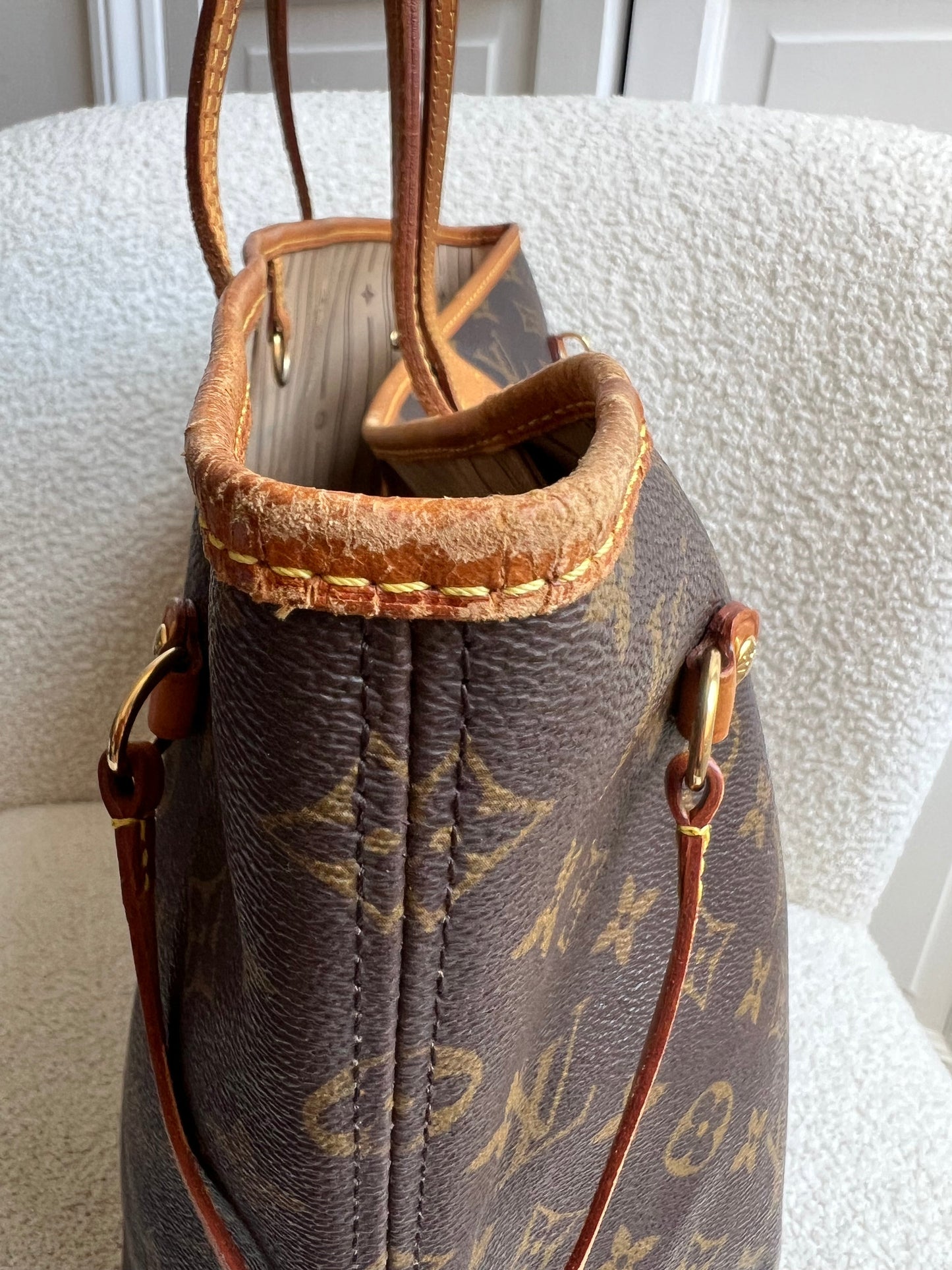Louis Vuitton Neverfull MM Monogram Beige