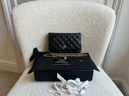 Chanel Wallet on Chain in Black Lambskin Gold Hardware (RRP £2,930)