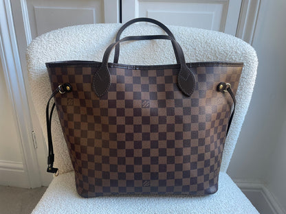 Louis Vuitton Neverfull MM Damier Ebene Cherry Interior (RRP £1,430)
