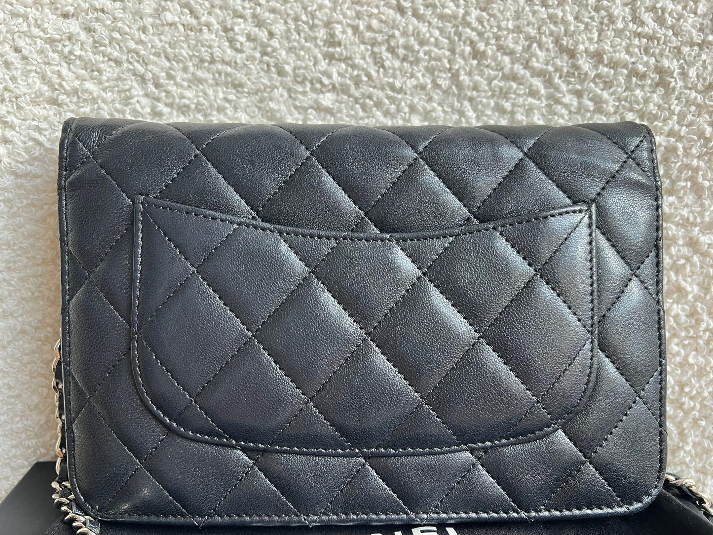 Chanel Wallet on Chain in Black Lambskin Silver Hardware (RRP £2,930)