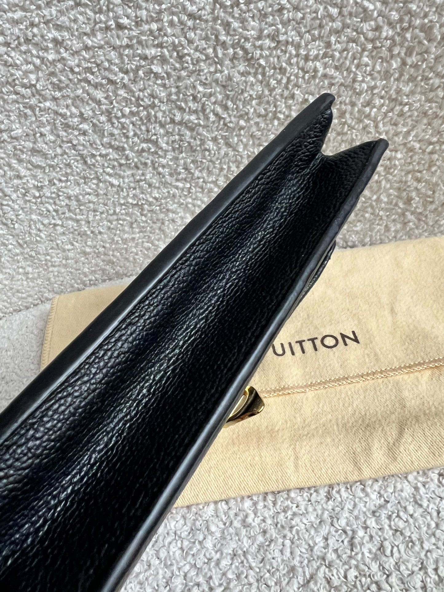 Louis Vuitton Black Empreinte Vavin Chain Wallet (RRP £1430)