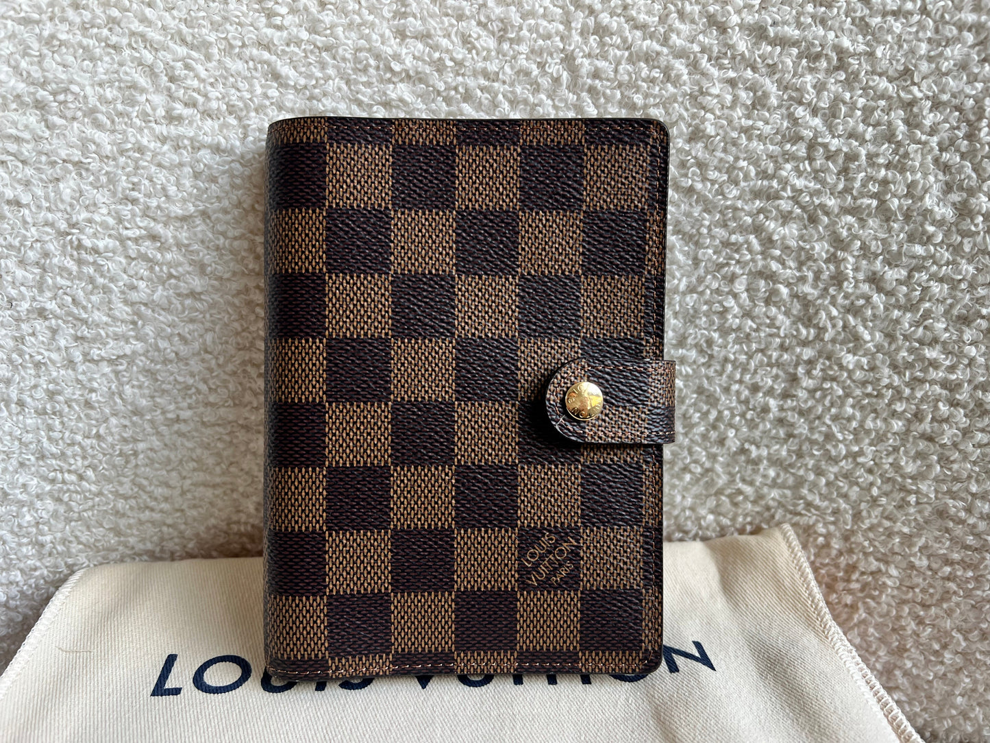 Louis Vuitton Damier Ebene Small Ring Agenda Cover (RRP £290)