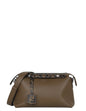 Fendi Brown Leather Monogram By The Way Medium Boston Bag