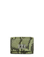 Fendi Green Tea Python Micro Trifold Wallet