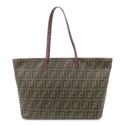 FENDI Zucca PVC Tote Bag Shoulder Bag Brown 8BH185-UZD