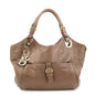 Christian Dior Lady Dior Leather Tote Bag Shoulder Bag Brown