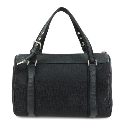 Christian Dior Street Chic Trotter Canvas Leather Boston Bag