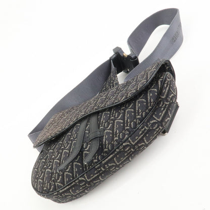 Christian Dior Oblique Saddle Jacquard Canvas Leather Waist Bag