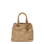 Dior Lady Dior Leather Canvas Tote Bag