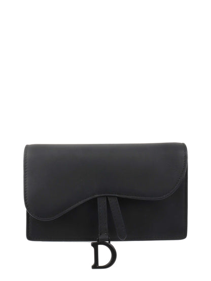 Dior Saddle Leather Crossbody Black