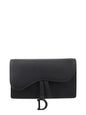 Dior Saddle Leather Crossbody Black