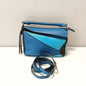 Loewe Puzzle Bag Mini Handbag Leather 2way Blue